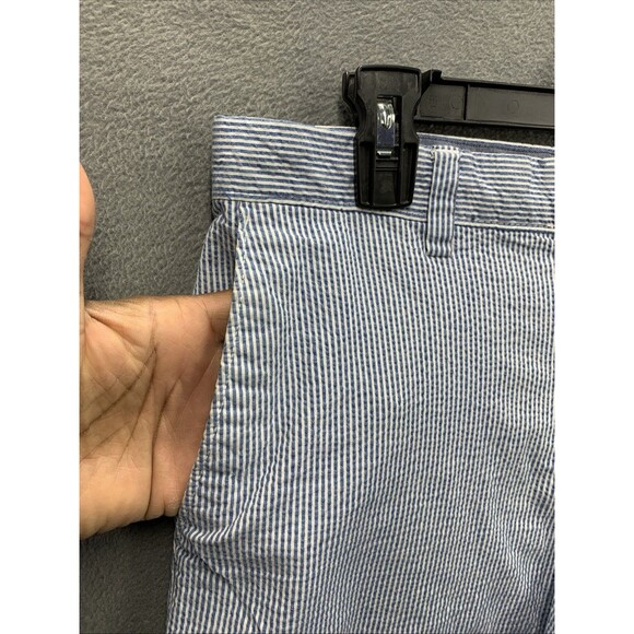 Banana Republic Bermuda Shorts Mens AIDEN Short Preppy Blue Striped Size 29 - Picture 7 of 13